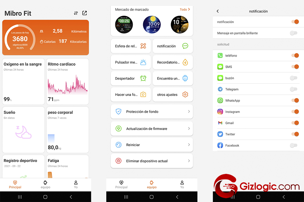 App Mibro Fit Mibro Lite